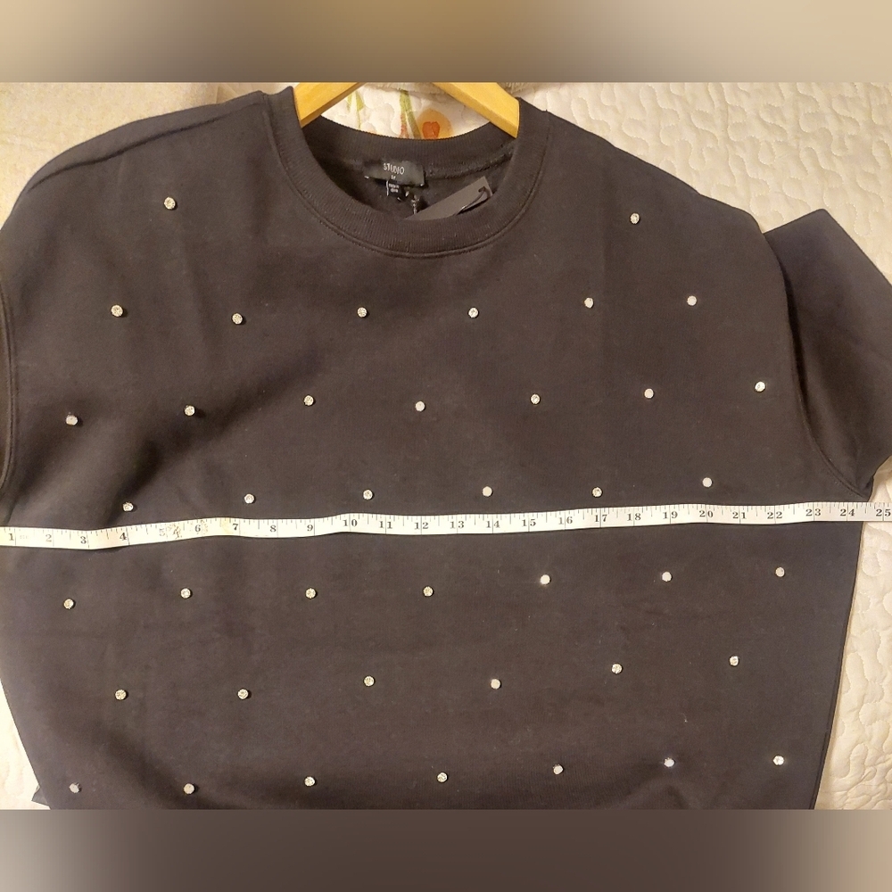 Studio Black Pearl-Embellished Sweater - Picture 4 of 6